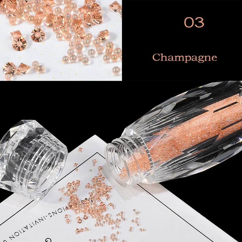 NA062 1 Bottle Mini Caviar Beads Crystal Tiny Rhinestones crystal Nail Stones in box for nail Art charms
NA062 1 Bottle Mini Caviar Beads Crystal Tiny Rhinestones crystal Nail Stones in box for nail Art charms