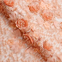 Beautiful Sequin Handmade Beaded Lace Embroidery, Wholesale Heavy Pearl Beaded Bridal 3D Flower Embroidered Fabric
Beautiful Sequin Handmade Beaded Lace Embroidery, Wholesale Heavy Pearl Beaded Bridal 3D Flower Embroidered Fabric