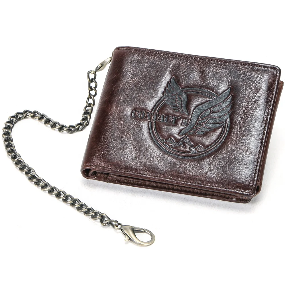 drop ship contact's wholesale european american vintage style hasp coin pocket genuine leather short tri-fold men chain wallet, Coffee/brown or customized
drop ship contact's wholesale european american vintage style hasp coin pocket genuine leather short tri-fold men chain wallet, Coffee/brown or customized
