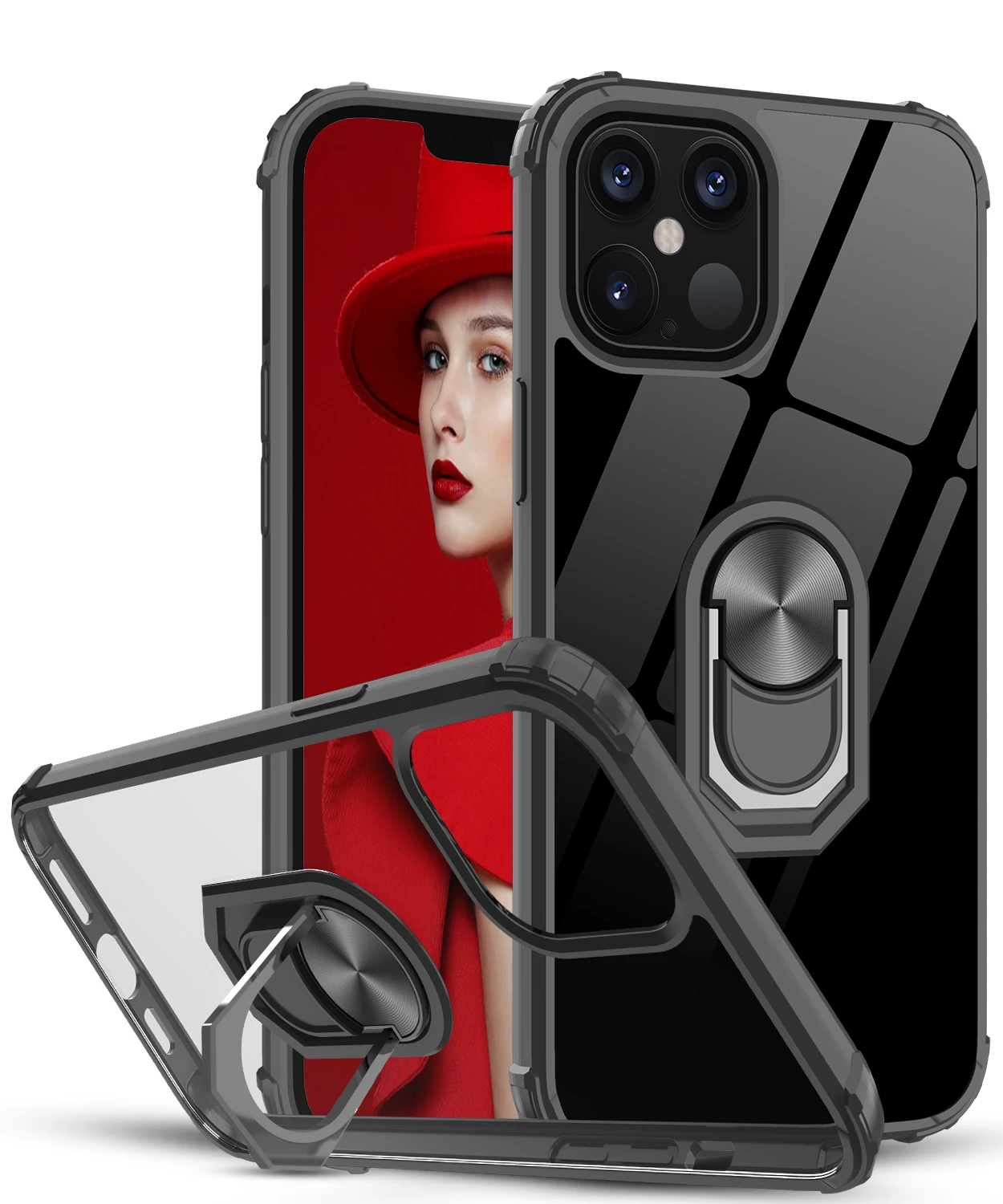 LeYi Shockproof Case Cover Transparent Clear Magnetic Holder Ring Phone Cases for iphone 12 pro 6.1"
LeYi Shockproof Case Cover Transparent Clear Magnetic Holder Ring Phone Cases for iphone 12 pro 6.1"