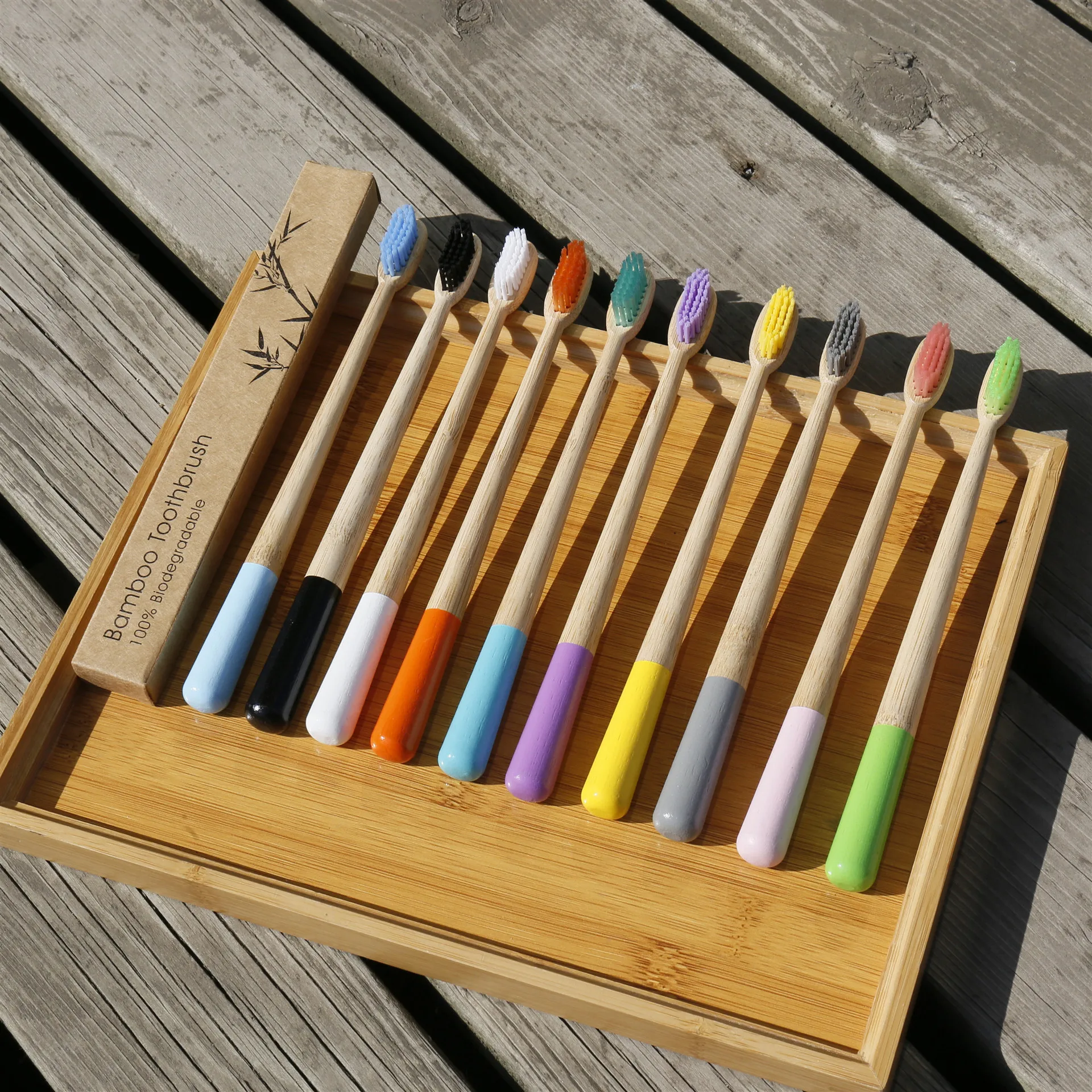 OEM Charcoal Bamboo Toothbrush Custom Logo Soft Bristle Teeth Cleaning Biodegradable Cepillos Dentales Tandenborstel Toothbrush
OEM Charcoal Bamboo Toothbrush Custom Logo Soft Bristle Teeth Cleaning Biodegradable Cepillos Dentales Tandenborstel Toothbrush
