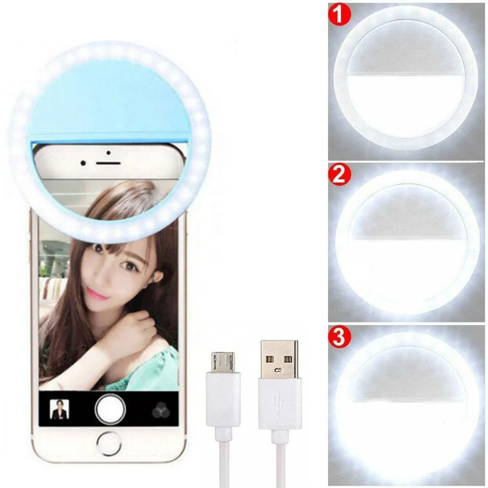 New Gifts outdoor beauty Make Up facial Rechargeable Mini outdoor mobile phone clip Led selfie Fill ring light, Black,white,pink,blue
New Gifts outdoor beauty Make Up facial Rechargeable Mini outdoor mobile phone clip Led selfie Fill ring light, Black,white,pink,blue