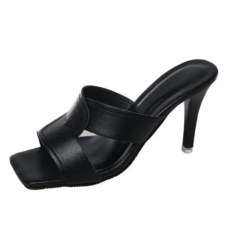 Women's Slippers New Summer 2021 high heel thin heel women's shoes Square Head outdoor slippers drop shipping, Black, beige
Women's Slippers New Summer 2021 high heel thin heel women's shoes Square Head outdoor slippers drop shipping, Black, beige