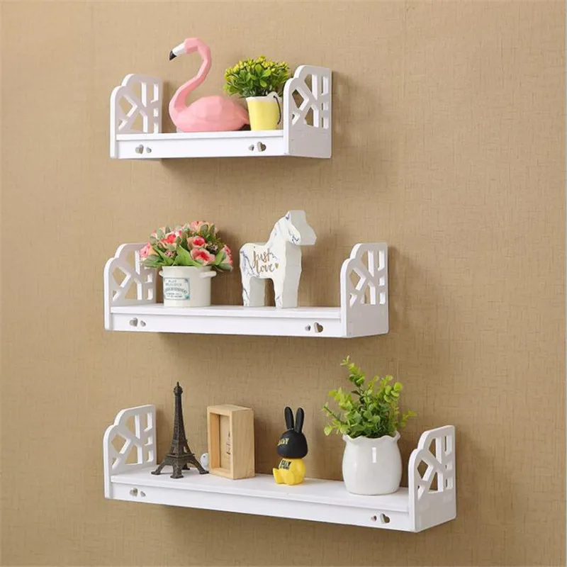 Scrollwork Design Floating Shelves Wood-Plastic Composite Wall Mounted White Display Stand Racks for Books & Collectibles 3-SET
Scrollwork Design Floating Shelves Wood-Plastic Composite Wall Mounted White Display Stand Racks for Books & Collectibles 3-SET
