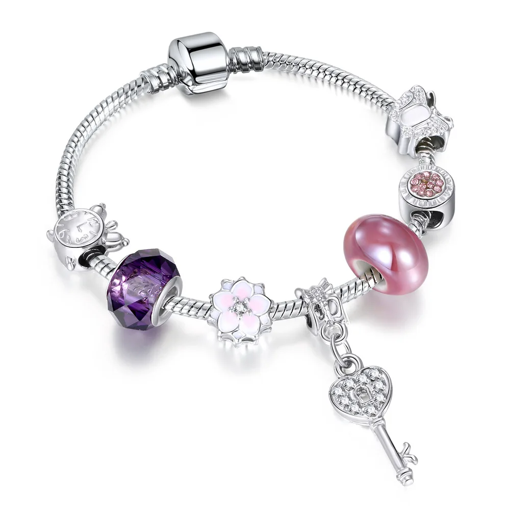 Color-preserving Pure Copper Silver Bangle Bracelet Dreamy Crystal Beads Bracelet Designer Charms
Color-preserving Pure Copper Silver Bangle Bracelet Dreamy Crystal Beads Bracelet Designer Charms