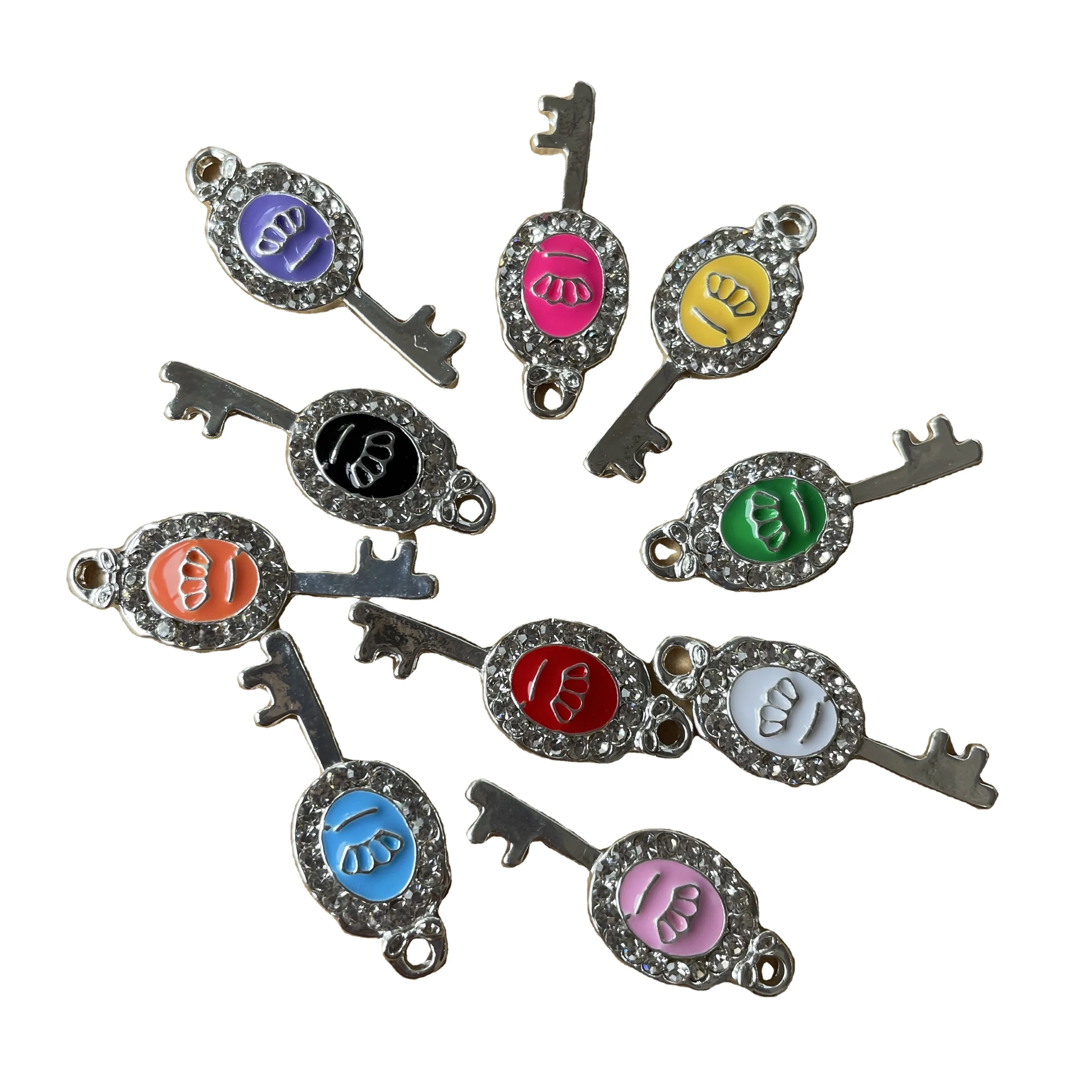 delicated crystal key pendent charms diy key shape charms bracelet keychain jewelry accessories custom small key charms
delicated crystal key pendent charms diy key shape charms bracelet keychain jewelry accessories custom small key charms