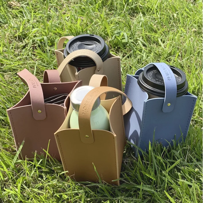 Personalized Leather Coffee Cup Handbag EDC Milk Tea Crossbody Shopping Bag Portable Travel Beverage Cup Case Pouch for Outdoor, Brown burgundy or custom
Personalized Leather Coffee Cup Handbag EDC Milk Tea Crossbody Shopping Bag Portable Travel Beverage Cup Case Pouch for Outdoor, Brown burgundy or custom