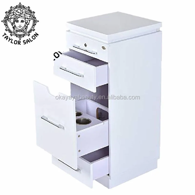 beauty hair saloon equipment furniture lock drawer cabinet salon