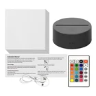 Holder Base Led Lamp Base Factory Wholesale USB Cable Touch 3d LED Light Holder Lamp Base