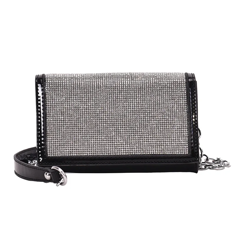 2021Top sale lady fashion PU leather chain crossbody bag women crystal purses wholesale, Silver,black
2021Top sale lady fashion PU leather chain crossbody bag women crystal purses wholesale, Silver,black