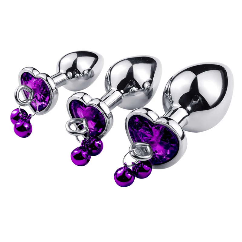 Intimate Metal Anal Plug With Crystal Jewelry Smooth Touch Butt Plug No