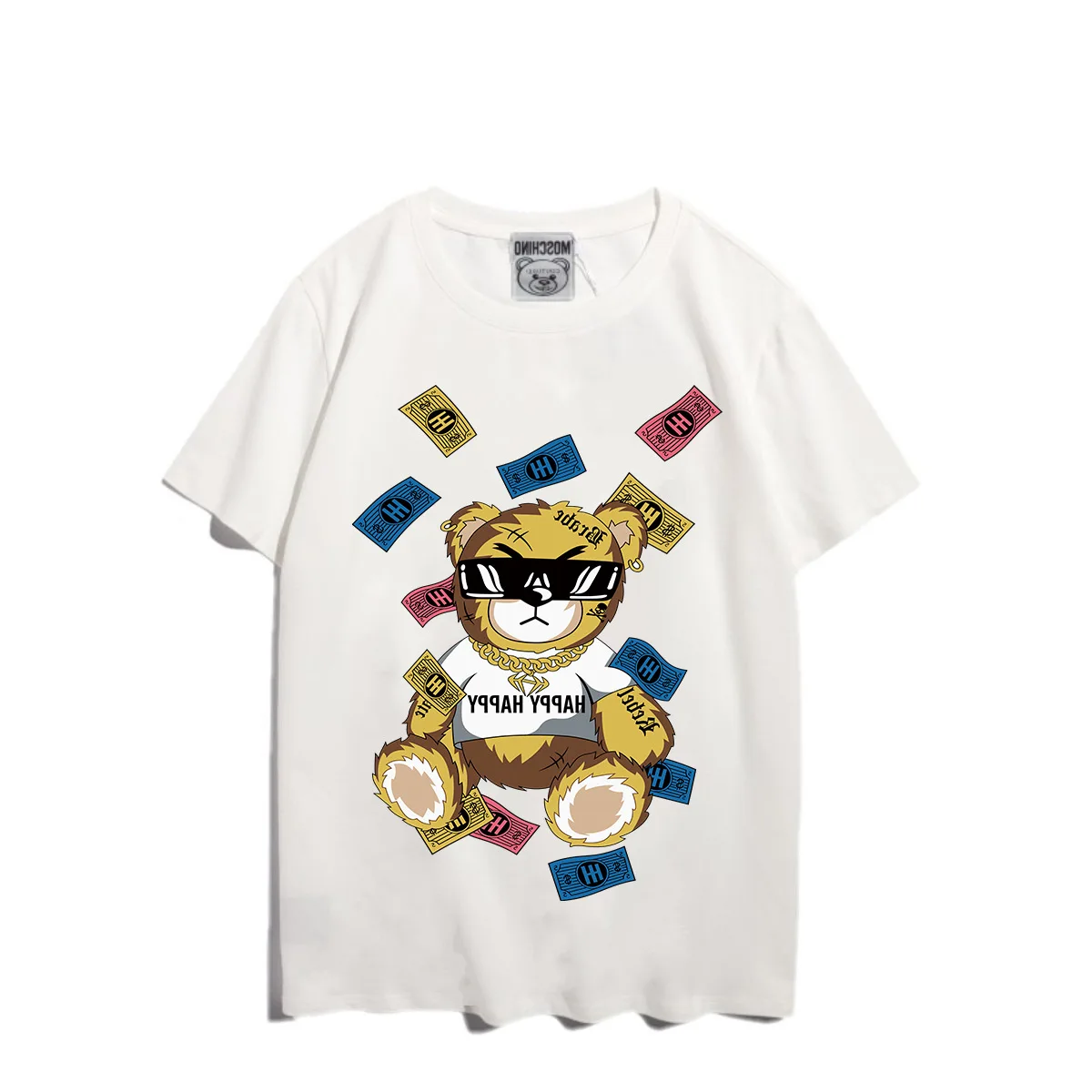 Star's same MOS bear modal short sleeve T-shirt, men's and women's cartoon large size, Korean couple's shirt can be customized
Star's same MOS bear modal short sleeve T-shirt, men's and women's cartoon large size, Korean couple's shirt can be customized