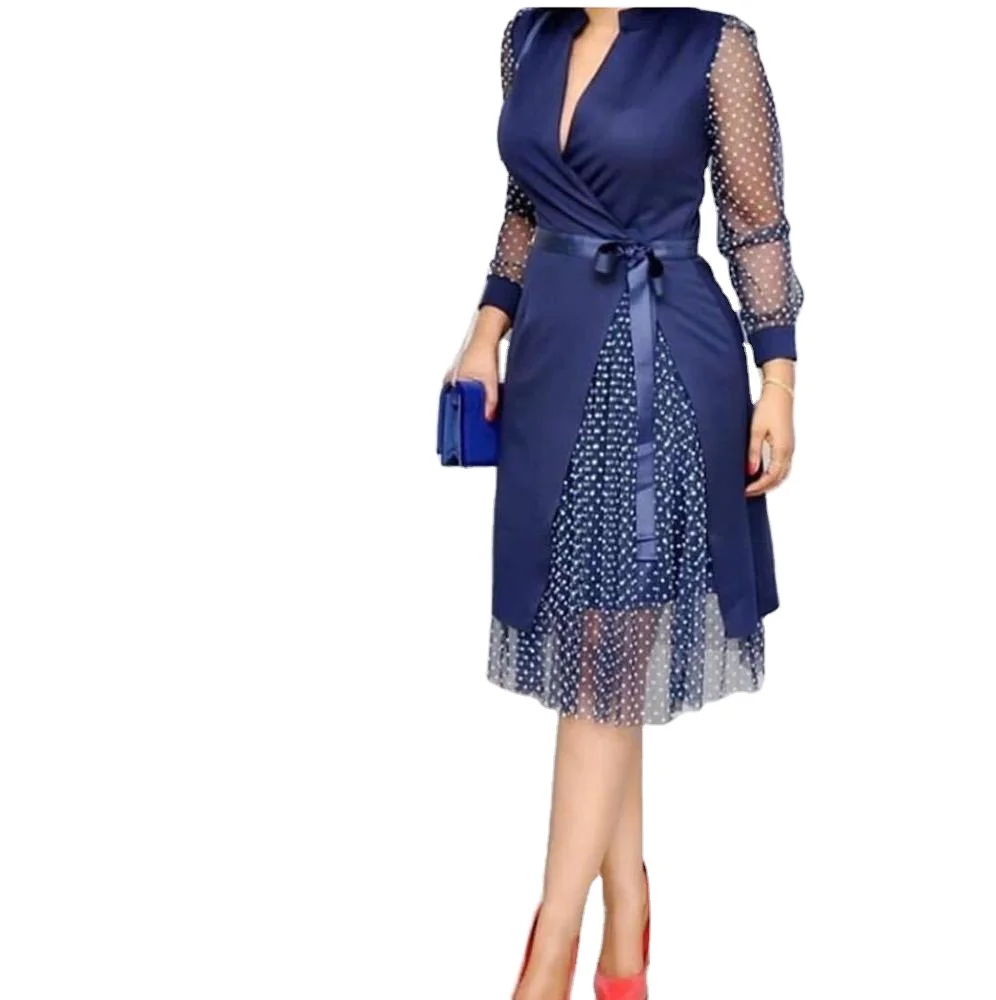 2020 Wrap Skinny Long Sleeve Dot Lace Decoration African Clothes Dresses, Blue,white,purple,green,red,black,dark blue
2020 Wrap Skinny Long Sleeve Dot Lace Decoration African Clothes Dresses, Blue,white,purple,green,red,black,dark blue