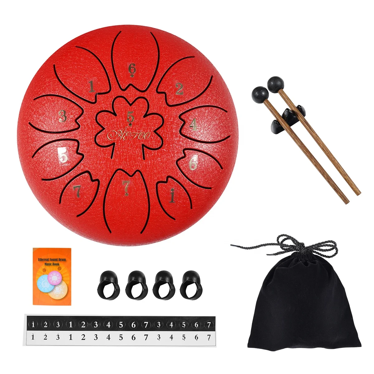 Hot selling red 6'' 8 notes steel tongue drum children musical instrument mini tongue drum, Red,pink,blue,gold,voilet,
Hot selling red 6'' 8 notes steel tongue drum children musical instrument mini tongue drum, Red,pink,blue,gold,voilet,