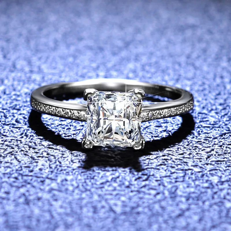 Silver 925 Original Princess Cut Diamond Test Past 1.2 Carat D Color Square Moissanite Ring Excellent Cut White Gemstone Rings
Silver 925 Original Princess Cut Diamond Test Past 1.2 Carat D Color Square Moissanite Ring Excellent Cut White Gemstone Rings