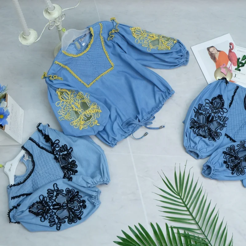 Embroidery kids dresses korea girls denim dress girl jeans dress wholesale, Blue-1,blue-2,blue-3
Embroidery kids dresses korea girls denim dress girl jeans dress wholesale, Blue-1,blue-2,blue-3