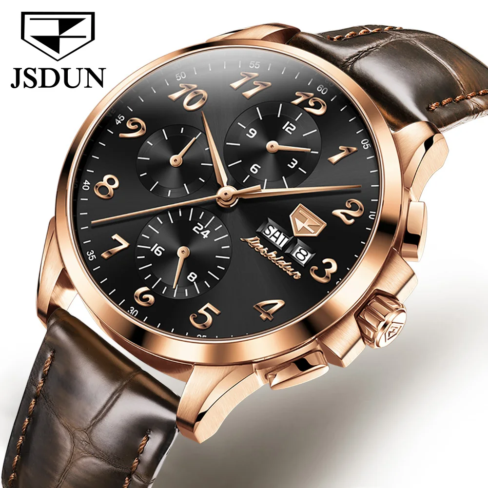 JSDUN 8914 Oem Brand Hands Luxury Leather Waterproof Wristwatches Custom Logo Wrist Case Fashion Mens Watch
JSDUN 8914 Oem Brand Hands Luxury Leather Waterproof Wristwatches Custom Logo Wrist Case Fashion Mens Watch