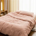 Japanese style wholesale bedding sets, non-printed pure cotton bed sheet set