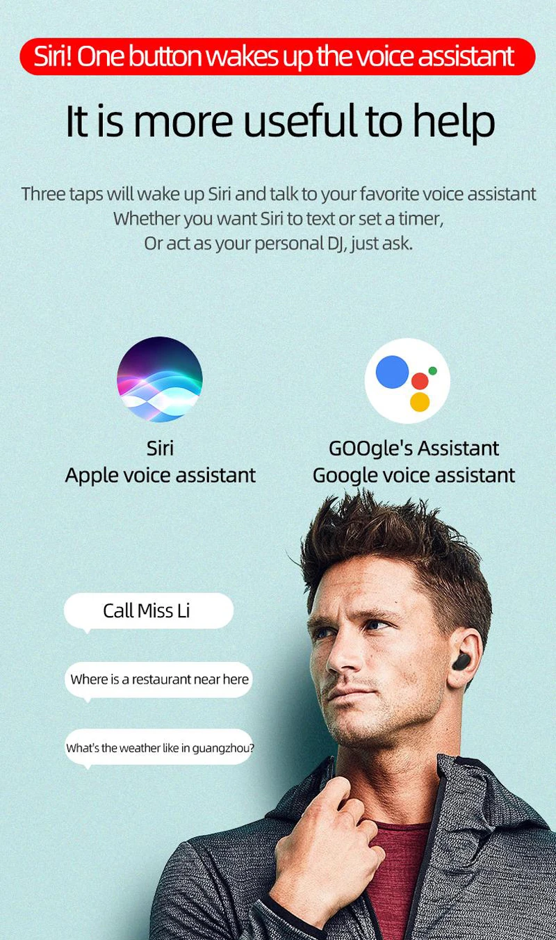 A6s Earphone Airdots Ipx4 True Wireless Bluetooth Tws For Xiaomi Redmi - ANKUX.COM