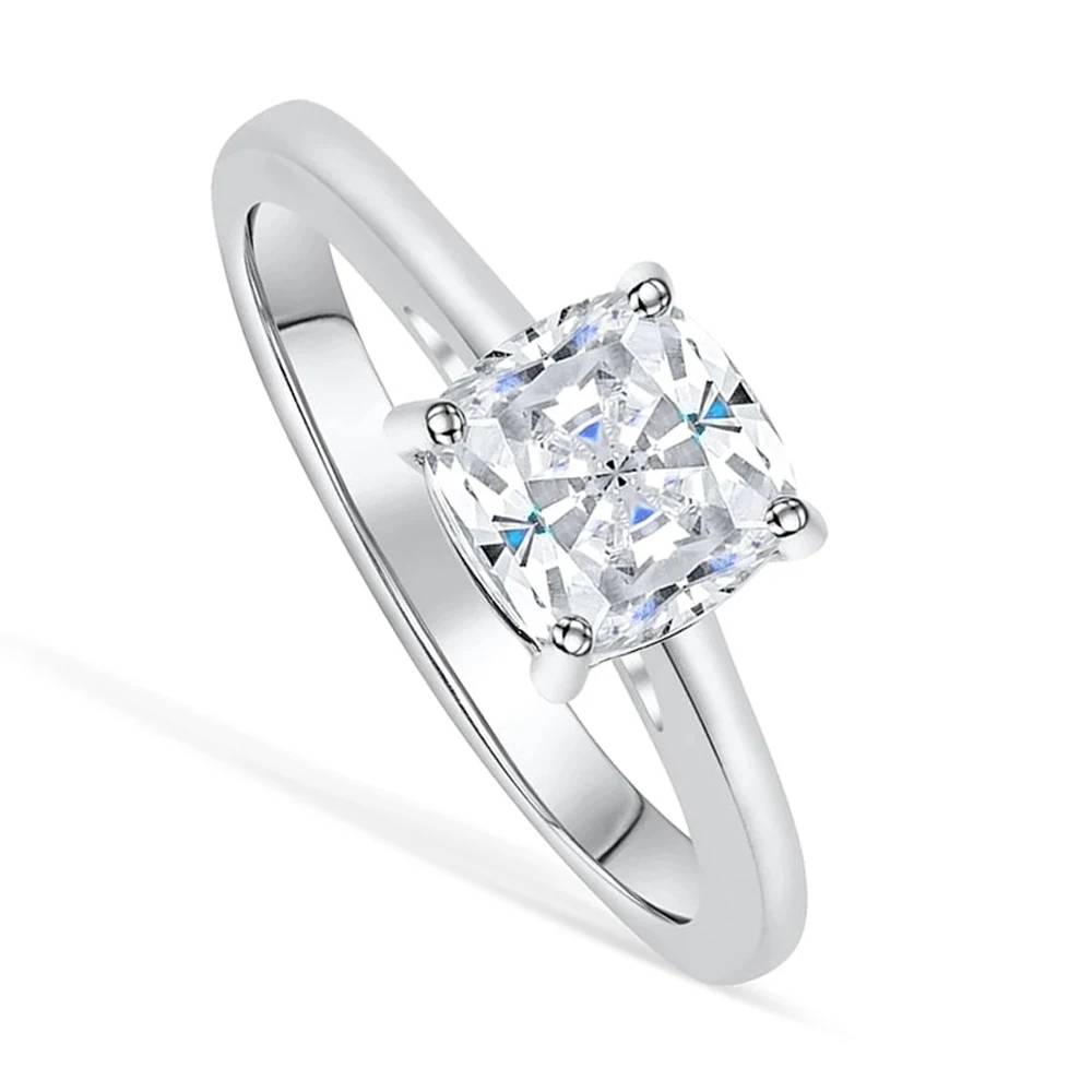 silver ring Fine Jewelry Simple Design 925 Sterling Silver Cushion Shape Cubic Zircon Engagement Ring For Woman
silver ring Fine Jewelry Simple Design 925 Sterling Silver Cushion Shape Cubic Zircon Engagement Ring For Woman