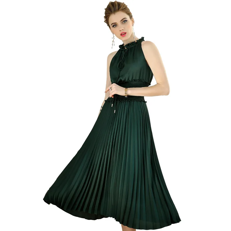 2020 European And American Hot Style Strapless Sling Silk Ladies Temperament Pleated Skirt Evening Dress, Picture
2020 European And American Hot Style Strapless Sling Silk Ladies Temperament Pleated Skirt Evening Dress, Picture