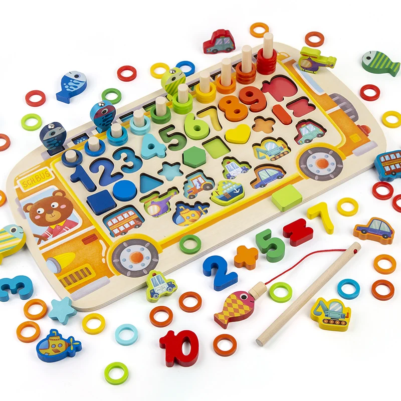 Baby Montessori Multifunctional Education School Busy Board Kids Learning Toys Educational Wooden Logarithmic Plate
Baby Montessori Multifunctional Education School Busy Board Kids Learning Toys Educational Wooden Logarithmic Plate