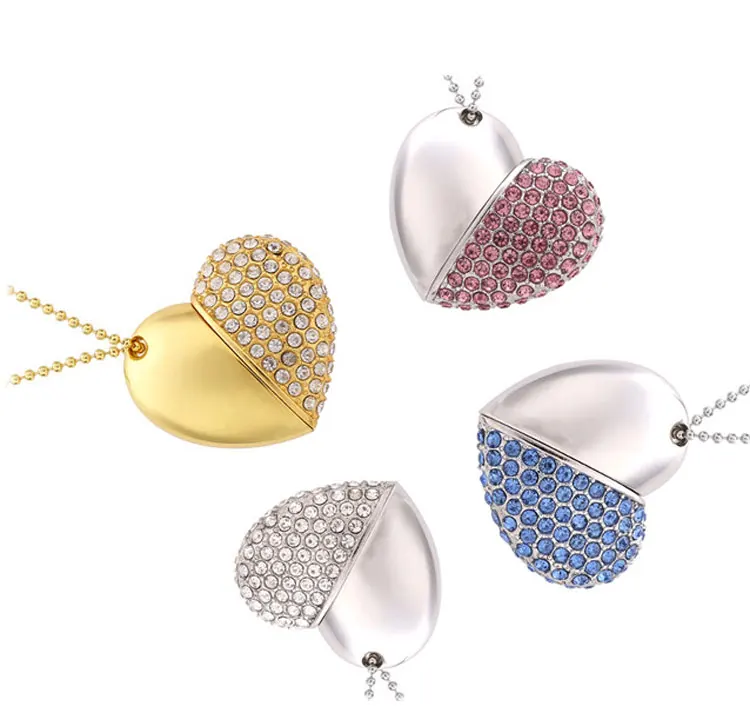Usb Flash Drives pen Drive Fashion Colorful Necklace Usb Flash Drive Custom Logo jewel heart USB Flashdrive 16GB 32GB 64GB
Usb Flash Drives pen Drive Fashion Colorful Necklace Usb Flash Drive Custom Logo jewel heart USB Flashdrive 16GB 32GB 64GB