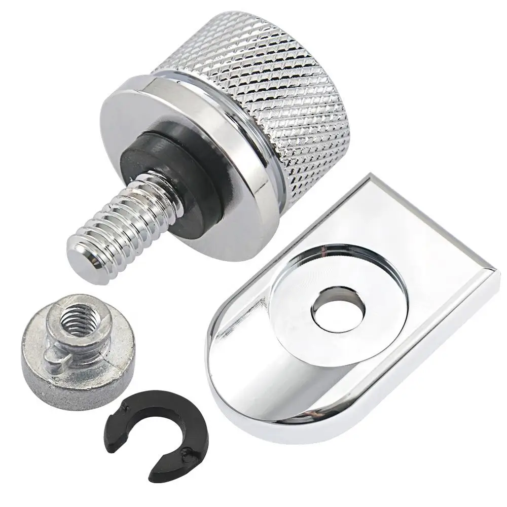 Motorcycle Rear Fender Seat Bolt Seat Screw Nut Kit Mount Knob Cover Nut Fit for Harley Motorbikes '96-'19