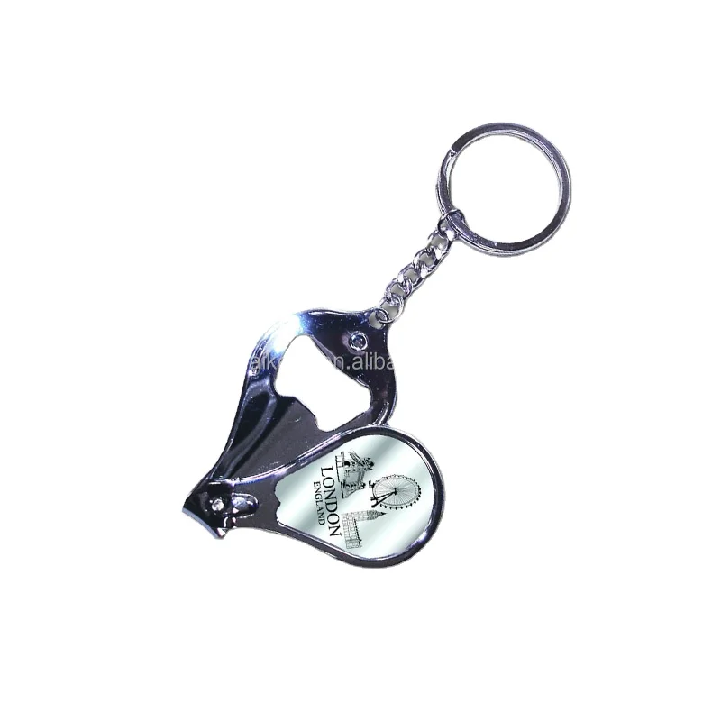 london tow custom logo alloy nail clipper bottle opener,premium gift metal nail clipper oem,metal nail file keychain