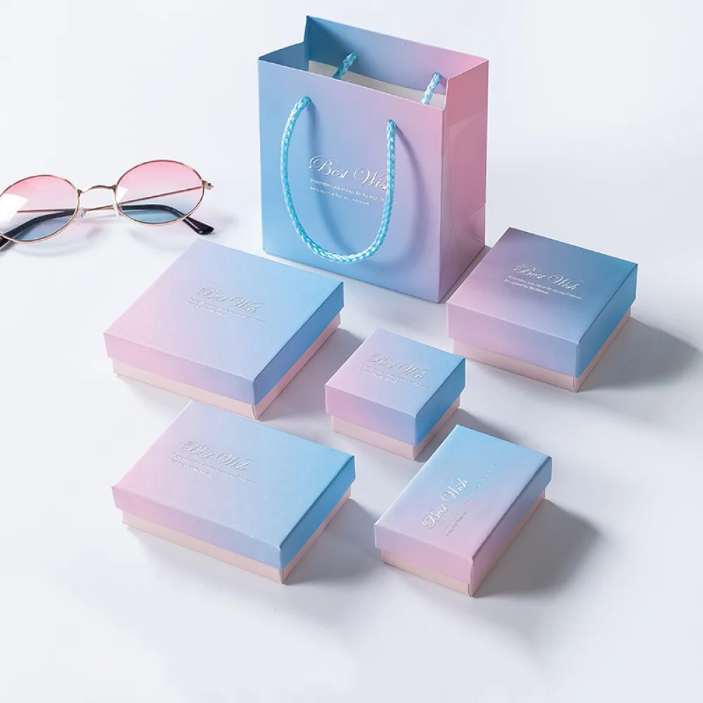 Texture Jewelry Box Ring Earrings Necklace Bracelet Gradient Creative Jewelry Gift Wrapping Paper Box, Custom color available
Texture Jewelry Box Ring Earrings Necklace Bracelet Gradient Creative Jewelry Gift Wrapping Paper Box, Custom color available