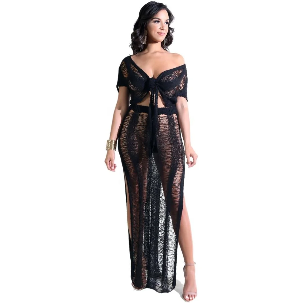 B60924A Sexy European and American women's wear nightclub hollow out club knit dress amazon beach two-piece set, Red/green/blue/rose madder/white/black
B60924A Sexy European and American women's wear nightclub hollow out club knit dress amazon beach two-piece set, Red/green/blue/rose madder/white/black