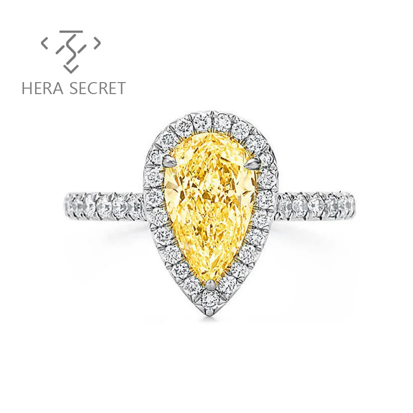 Classic design pear cut moissanite diamond cvd ring with CZ Moissanite, Pink, white, yellow
Classic design pear cut moissanite diamond cvd ring with CZ Moissanite, Pink, white, yellow
