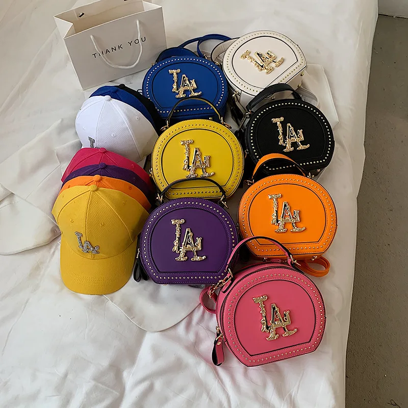 2021 Spring and Summer New Arrival LA purse and hat set colorful letter woman handbag new designer handbag hats sets, 7 colors
2021 Spring and Summer New Arrival LA purse and hat set colorful letter woman handbag new designer handbag hats sets, 7 colors