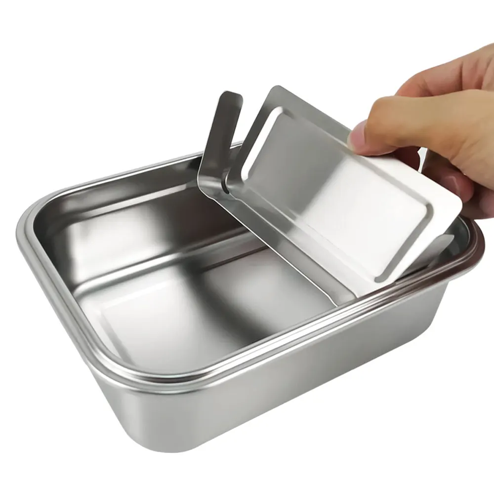 Factory custom Metal bento plastic Lunch box SUS304 leakproof food container storage boxs stainless Steel Tiffin box for Kids, Silver
Factory custom Metal bento plastic Lunch box SUS304 leakproof food container storage boxs stainless Steel Tiffin box for Kids, Silver