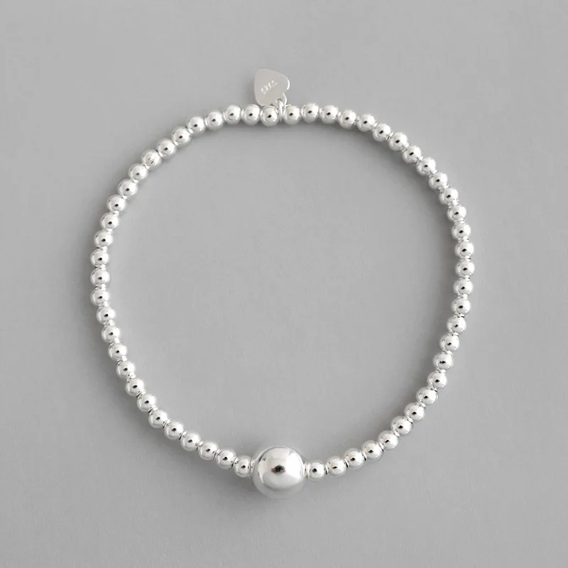 Korean Style Handmade 3mm Bead Chain Bracelet 925 Sterling Silver Bead Bracelet For Young Girls Gifts
Korean Style Handmade 3mm Bead Chain Bracelet 925 Sterling Silver Bead Bracelet For Young Girls Gifts