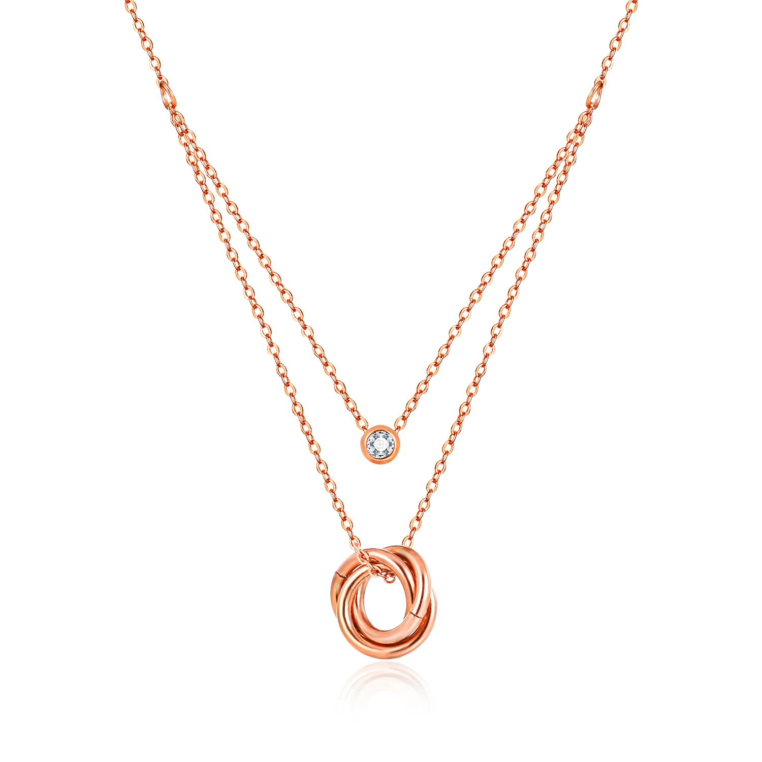 Best Sale Romantic Engagement Double Layer Chain Diamond Gold Necklace Women, Rose gold,customized color
Best Sale Romantic Engagement Double Layer Chain Diamond Gold Necklace Women, Rose gold,customized color
