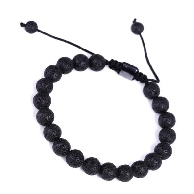 New Braided 8mm Black Lava Stone Bracelet Charms Adjustable Jewelry Bracelets for Lover Women Men
New Braided 8mm Black Lava Stone Bracelet Charms Adjustable Jewelry Bracelets for Lover Women Men
