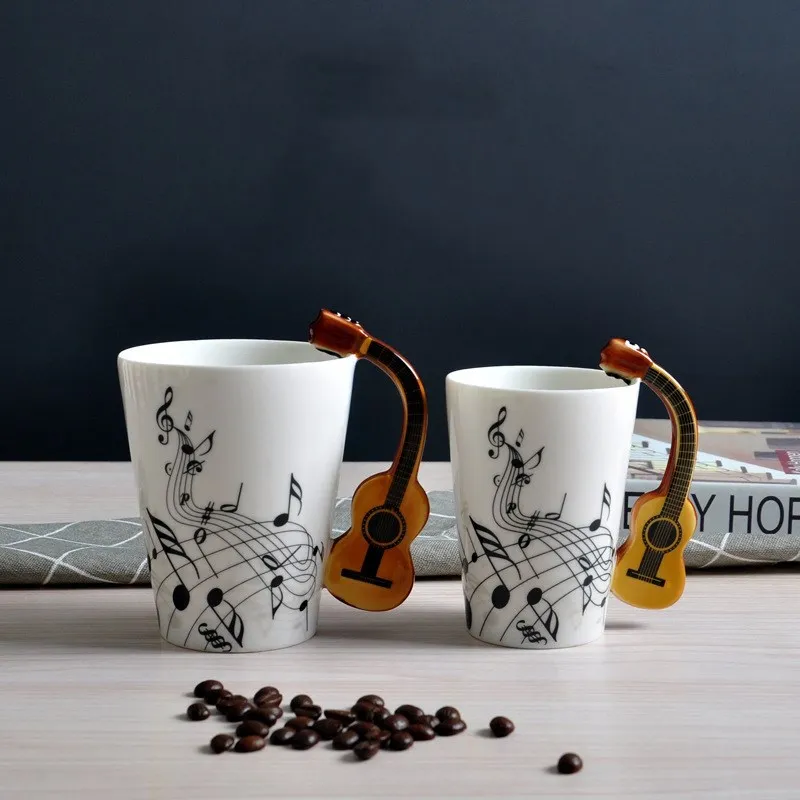 250ml New Ceramic Music Cup Mug Student Couple Guitar Musical Instrument Music Score Water Cup Creative Milk Coffee Gift Cup
250ml New Ceramic Music Cup Mug Student Couple Guitar Musical Instrument Music Score Water Cup Creative Milk Coffee Gift Cup