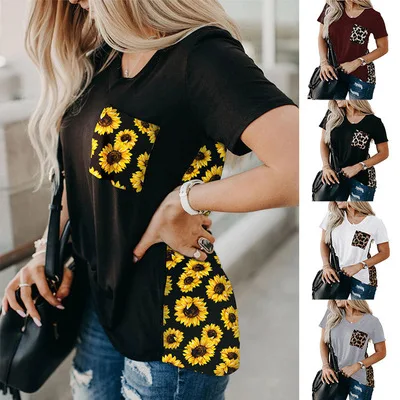 Amazon Hot Selling Summer Fashion Leopard Sunflower Print Ladies Blouse And Top Women Long Sleeve Casual Clothing T Shirt
Amazon Hot Selling Summer Fashion Leopard Sunflower Print Ladies Blouse And Top Women Long Sleeve Casual Clothing T Shirt