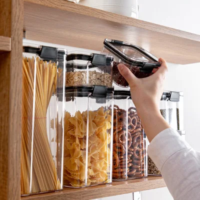 The New Square Transparent Sealed Fresh-keeping Box Kitchen Grain Storage Tank Snacks Dried Fruit Fresh-keeping Box
The New Square Transparent Sealed Fresh-keeping Box Kitchen Grain Storage Tank Snacks Dried Fruit Fresh-keeping Box