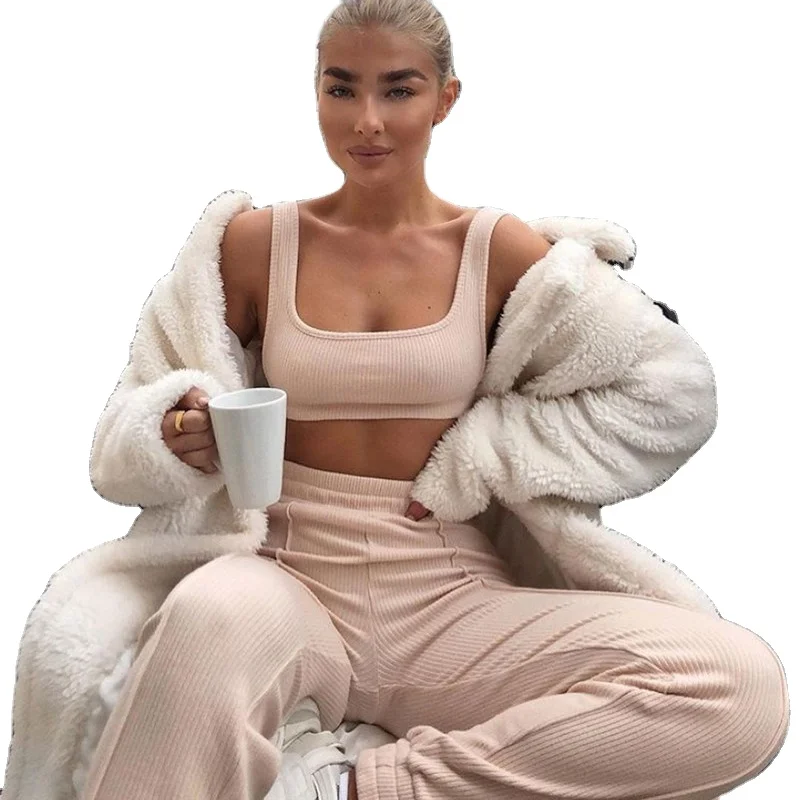 Ribbed Casual Outfit 2 Piece Backless Tank Top High Waist Pants Women Sets Two Piece Pants Set Summer Clothes Ladies, Customized color
Ribbed Casual Outfit 2 Piece Backless Tank Top High Waist Pants Women Sets Two Piece Pants Set Summer Clothes Ladies, Customized color