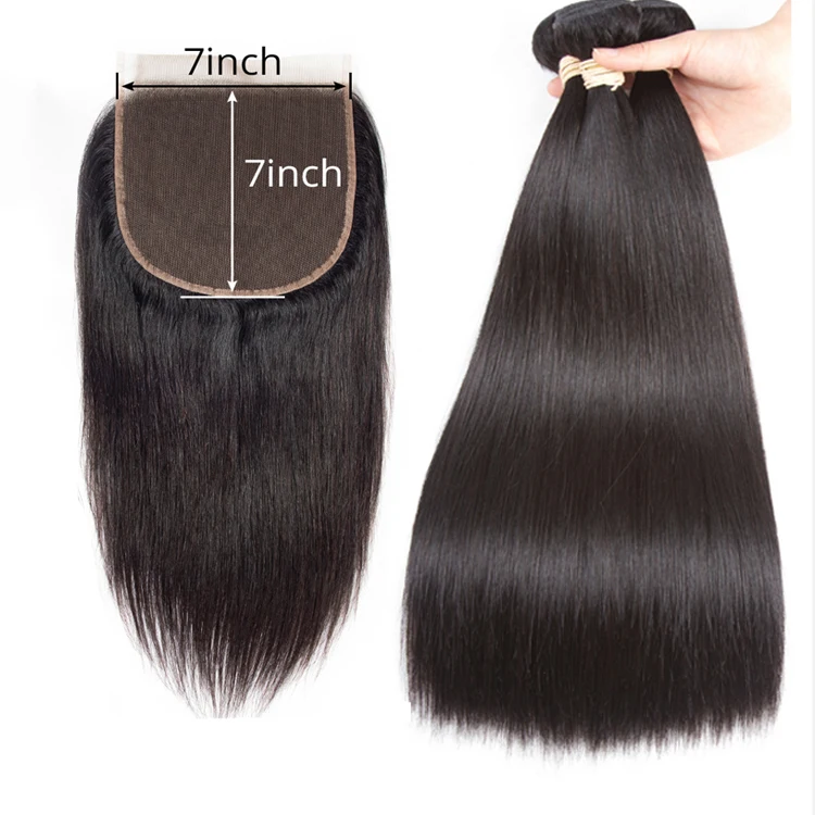Human Hair 7x7 Lace Closure With Bundles Straight Hair Bundles With Closure Remy Brazilian Human Hair 3 Bundles With Closure
Human Hair 7x7 Lace Closure With Bundles Straight Hair Bundles With Closure Remy Brazilian Human Hair 3 Bundles With Closure