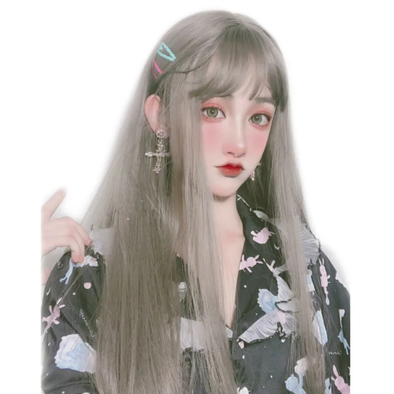 Drop Shipping Wigs Fringe Straight Hair Actor's Headgear Simulated Human Hair Full Machine Made Wig with Bangs
Drop Shipping Wigs Fringe Straight Hair Actor's Headgear Simulated Human Hair Full Machine Made Wig with Bangs
