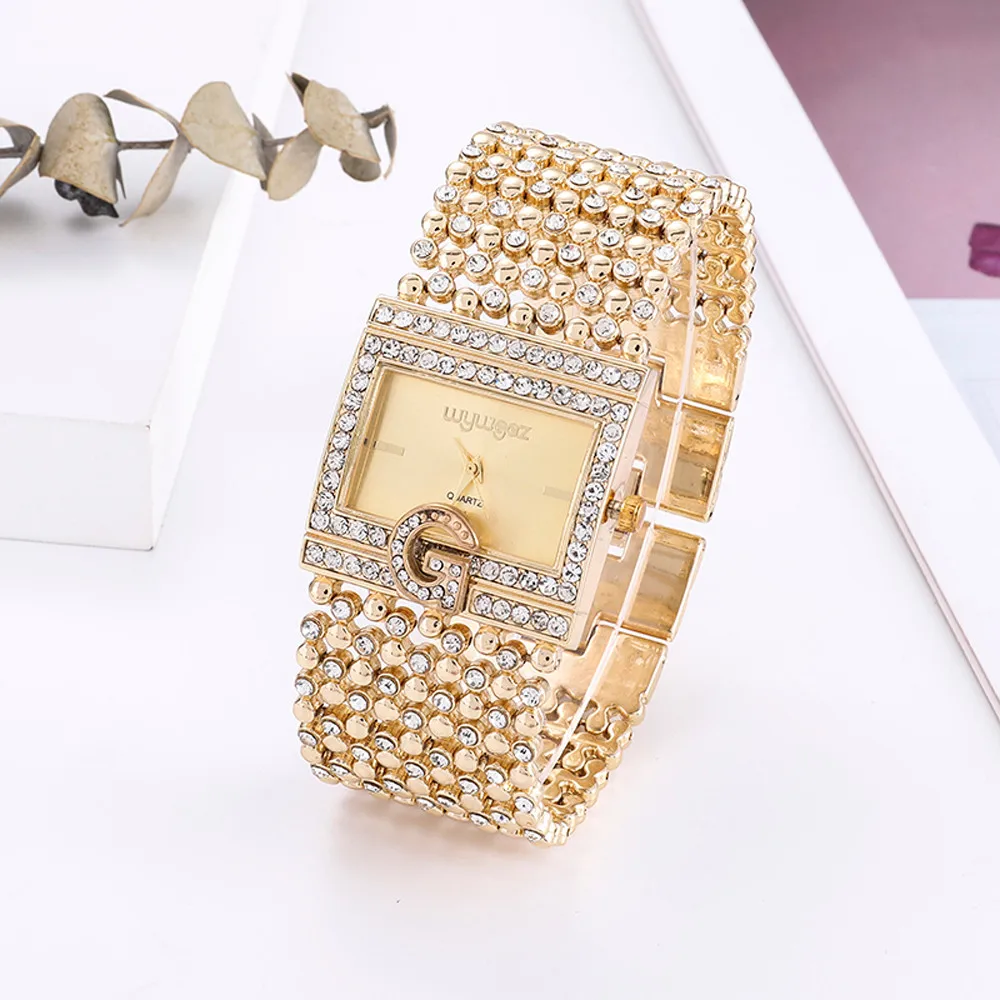 Fashion Luxury Full Diamond Bracelet Watch For Women Exquisite Square Stainless Steel Band Watches For Women Gift
Fashion Luxury Full Diamond Bracelet Watch For Women Exquisite Square Stainless Steel Band Watches For Women Gift