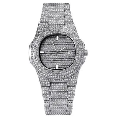 hip hop diamond watch rap men's quartz watch band calendar starry steel band full diamond watch wholesale 
hip hop diamond watch rap men's quartz watch band calendar starry steel band full diamond watch wholesale