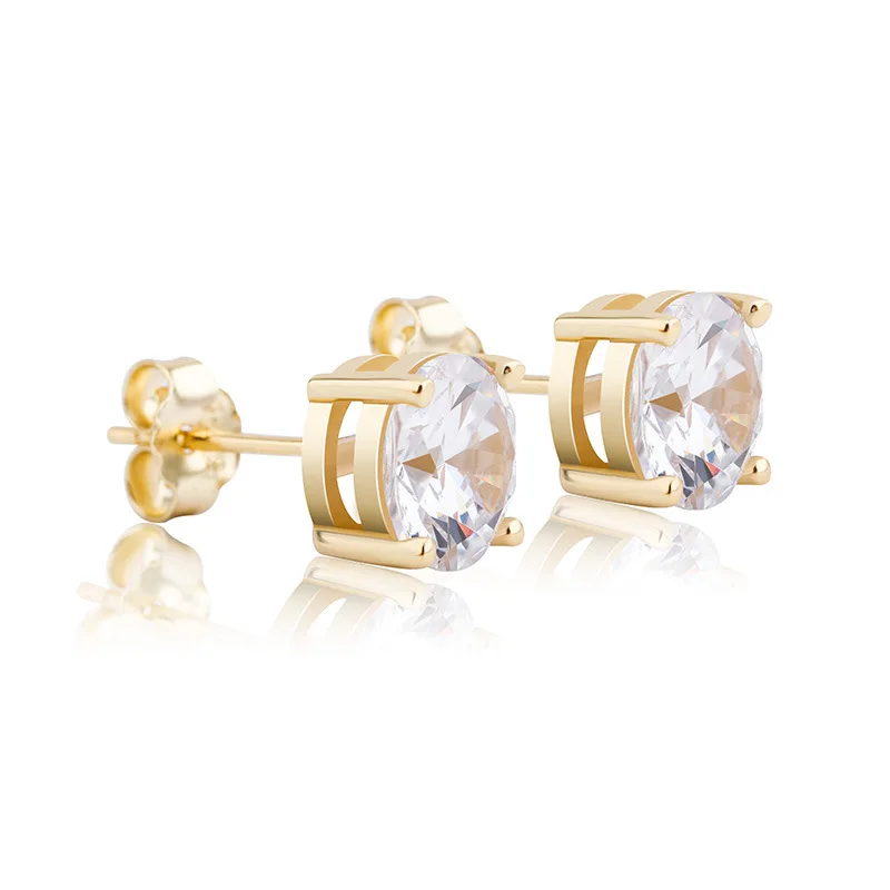4/6/8mm Round Zircon S925 Sterling Silver Earrings Luxury Accessories Hip Hop Men's and Women's Earrings
4/6/8mm Round Zircon S925 Sterling Silver Earrings Luxury Accessories Hip Hop Men's and Women's Earrings