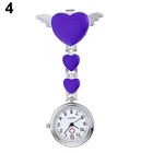 Nurses Watch Portable Stainless Steel Cute Love Heart Shape Brooch Nurses Watch