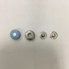 Metal spring snap button four parts flat snap button