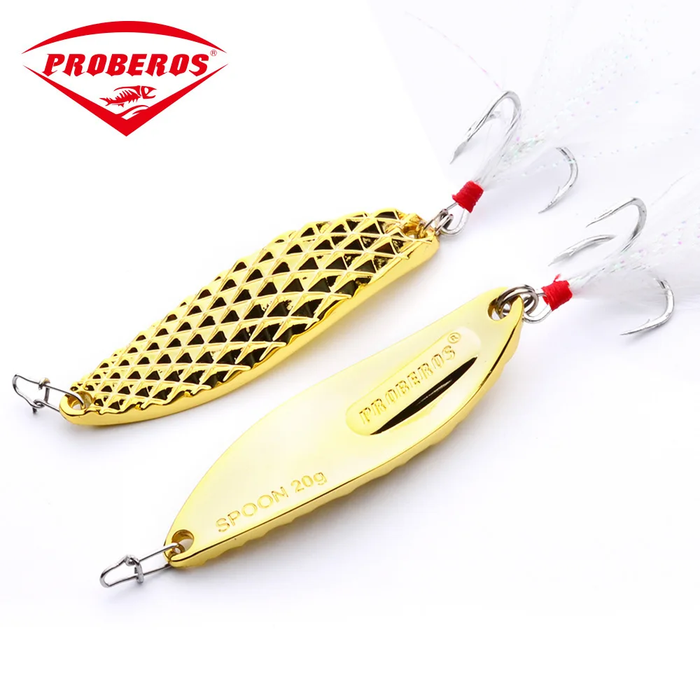 1PC Metal Spoon Bait Fishing Lure 20G Gold Silver Bass Sequins paillette Wobblers Feather Hooks Crankbait Artificial Carp Bait
1PC Metal Spoon Bait Fishing Lure 20G Gold Silver Bass Sequins paillette Wobblers Feather Hooks Crankbait Artificial Carp Bait