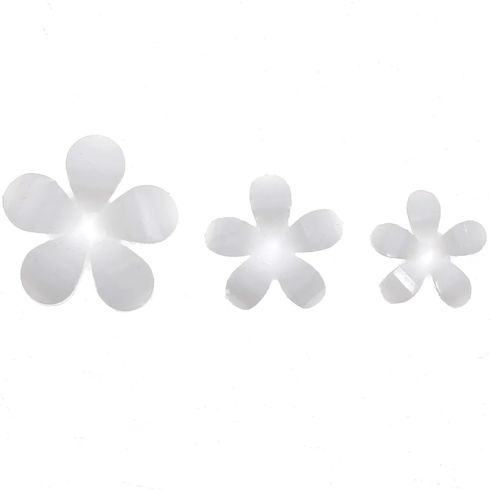 Japanese style nail art DIY acrylic accessories 1000pcs/package plastic white five petal flower nail art resin jewelry
Japanese style nail art DIY acrylic accessories 1000pcs/package plastic white five petal flower nail art resin jewelry